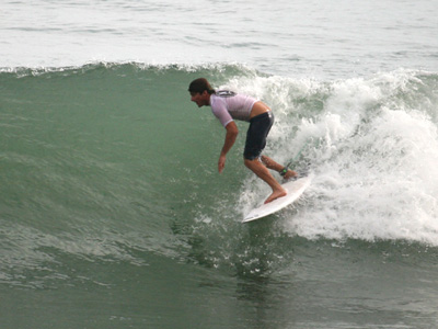 Bruce Irons, from Hawaii, surfing in Costa Rica.