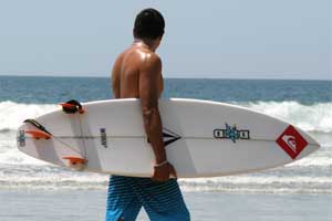 Playa Avellanas is popular amongst surfers from the Tamarindo area.